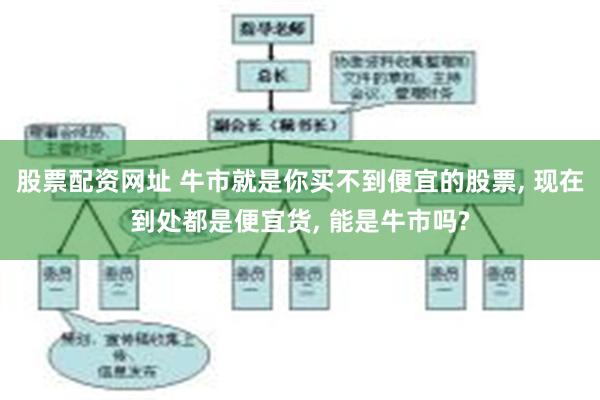 股票配资网址 牛市就是你买不到便宜的股票, 现在到处都是便宜货, 能是牛市吗?
